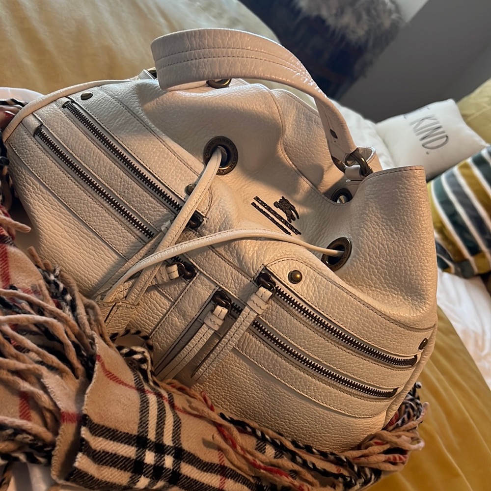 Authentic Burberry Blue Label Shoulder Bag - Spring White!